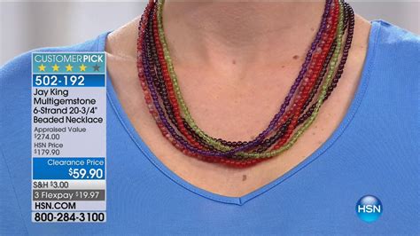 Prices shown on the previously recorded video may not rep. . Hsn jay king clearance necklaces